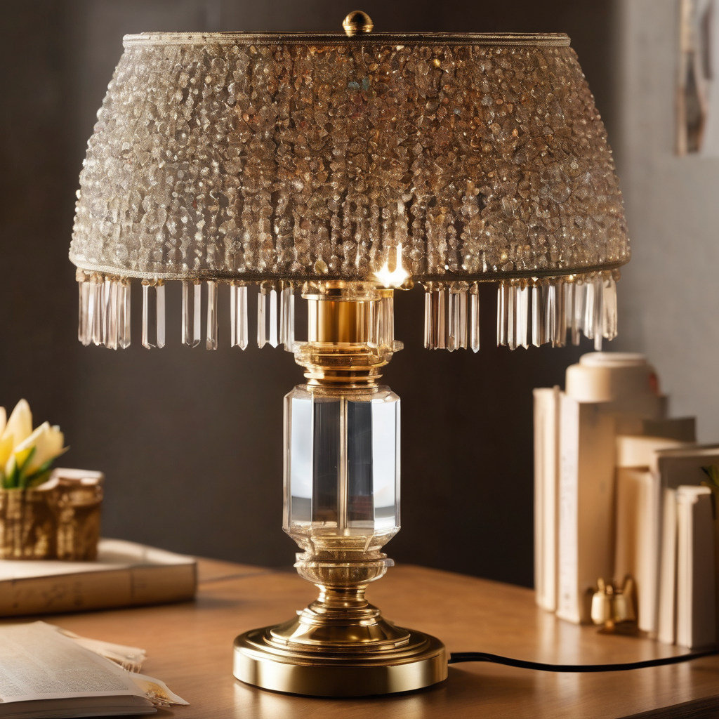 DIY Crystal Table Lamp Decor Ideas